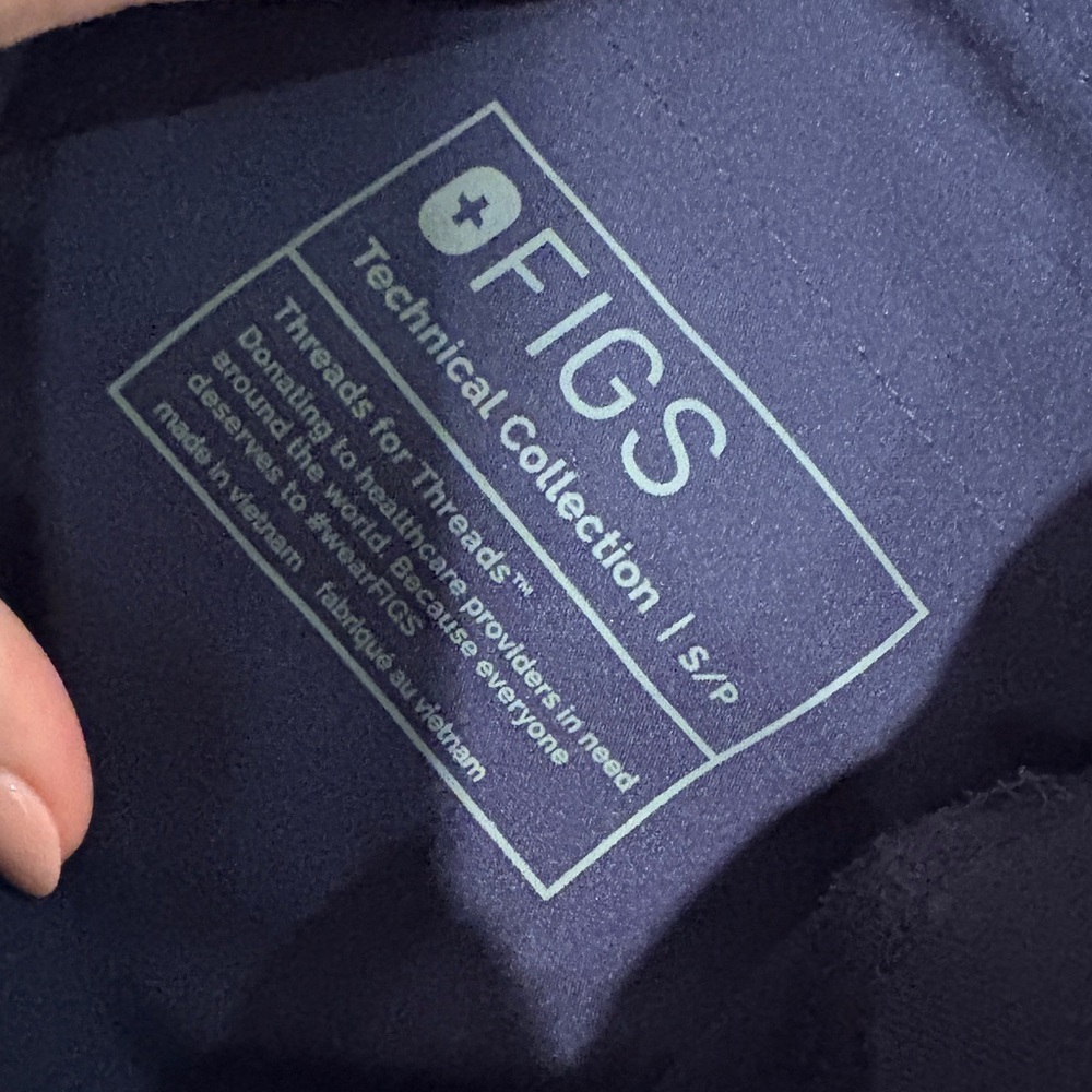 Figs Navy Technical Collection Scrub Top